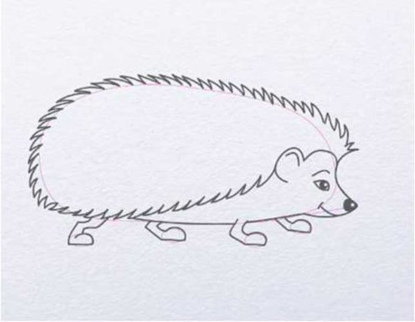 Нарисовать ежика