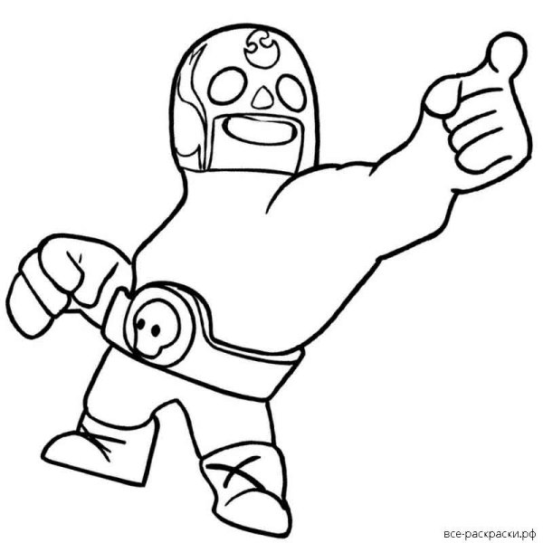 Раскраска Браво старс Эль Рей Примо