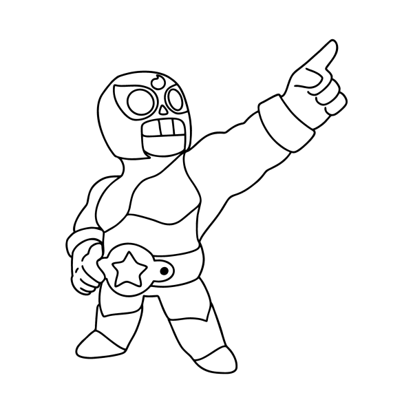 Эль Примо черно белый