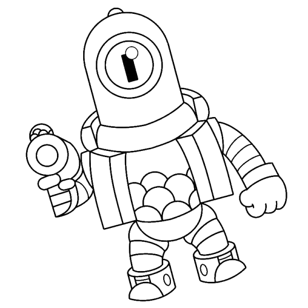 Барли из БРАВЛ старс раскраска