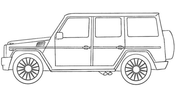 Раскраска Mercedes g63 AMG