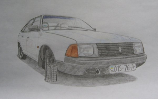 Нарисовать Москвич 2141