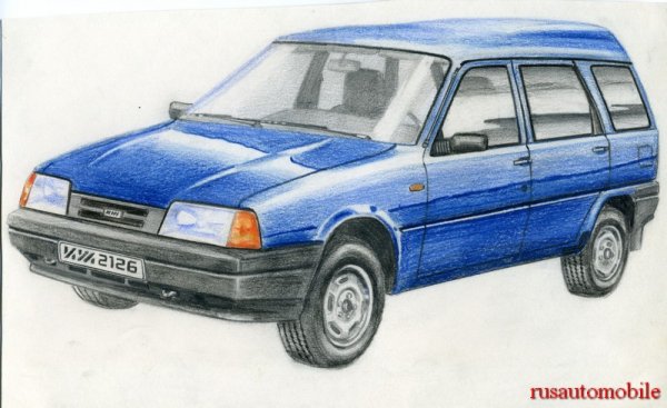 ИЖ Ода 2126 карандашом