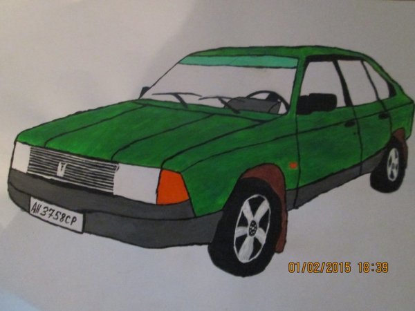 Москвич 2141 рисунок