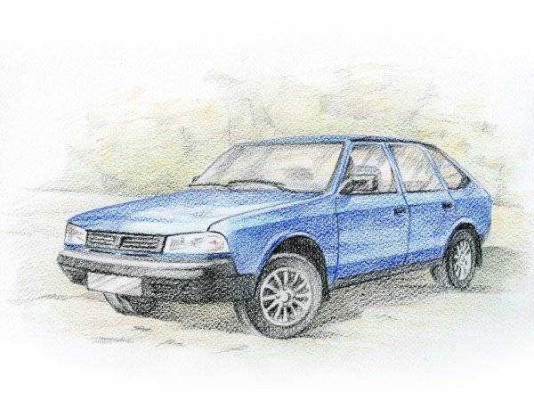 Москвич 2141 рисунок