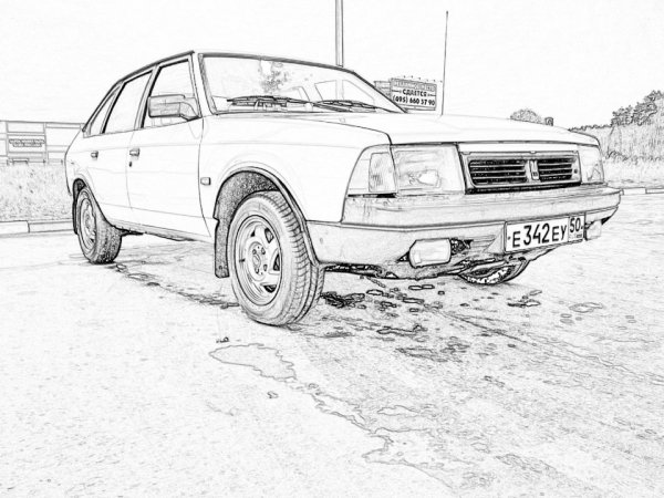 Москвич 2141 рисунок