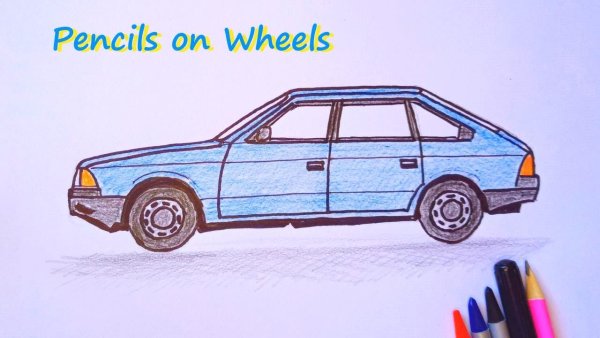 Как нарисовать машину Москвич 2141