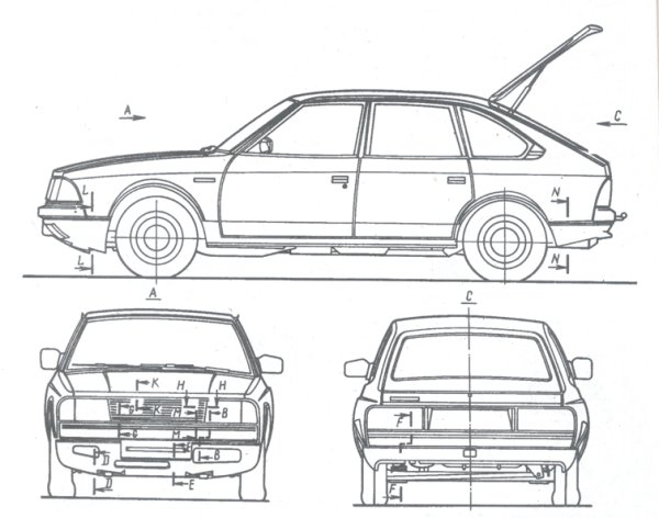 Колесная база Москвич 2141