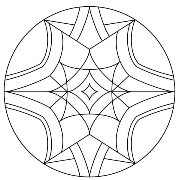 Калейдоскоп раскраска