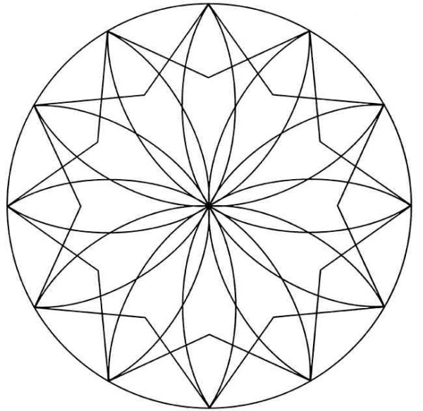 Геометрический узор в круге