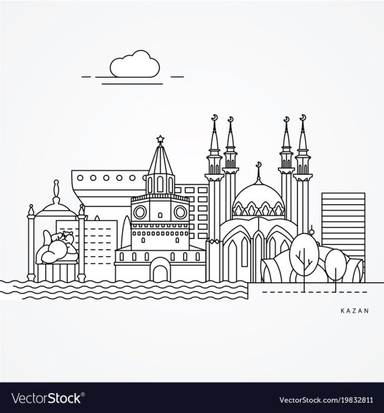 Татарстан достопримечательности вектор