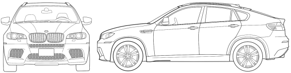 BMW x6 Blueprint
