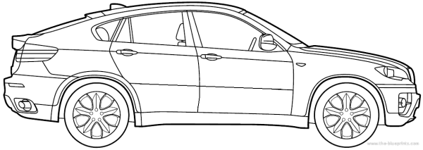 BMW x6 чертеж