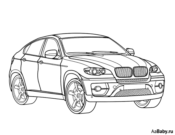 БМВ х5 нарисовать