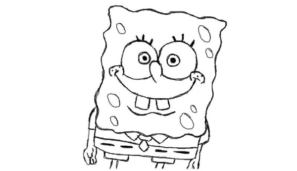 Как нарисовать губку Боба поэтапно