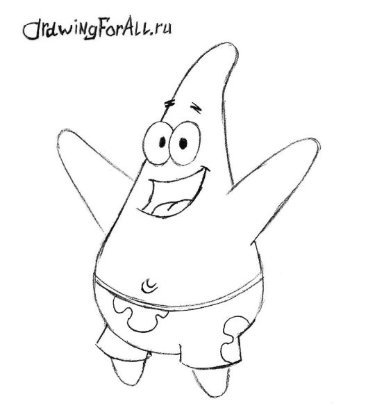 Губка Боб картинки для срисовки