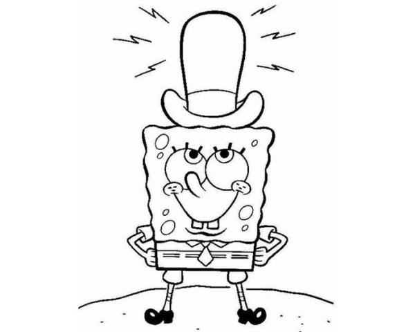 Губка Боб квадратные штаны для срисовки