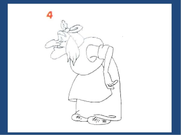 Баба Яга рисунок