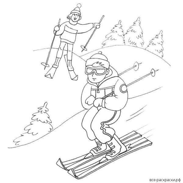 Рисунки сноубордистов