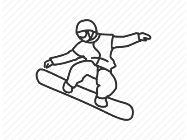 Лыжник раскраска э для детей