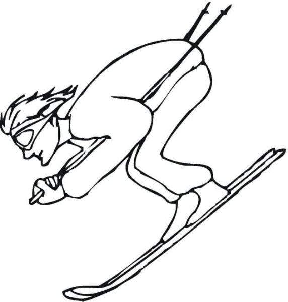 Человек в движении рисунок легкий