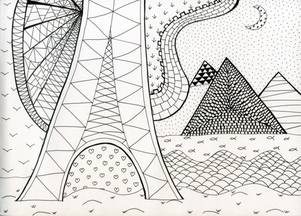 Картон с карандашами