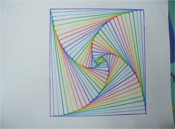 3д бабочка карандашом