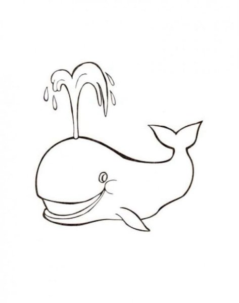 Кит рисунок