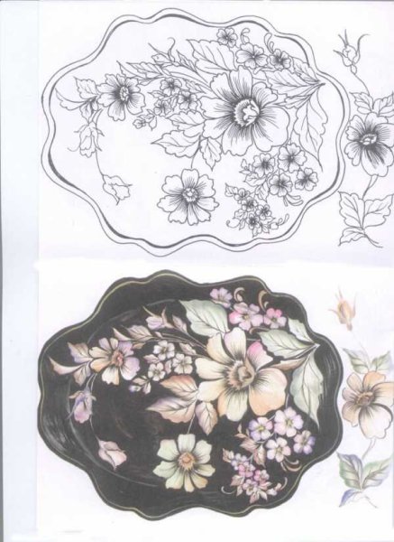 Жостовская роспись для детей