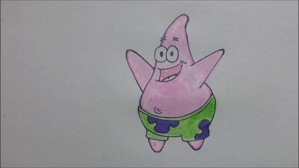 Патрик для срисовки