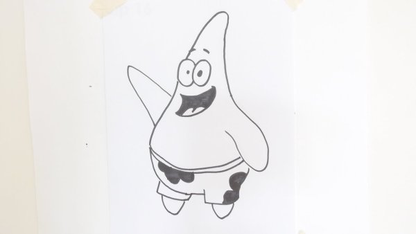 Патрик рисунок для срисовки