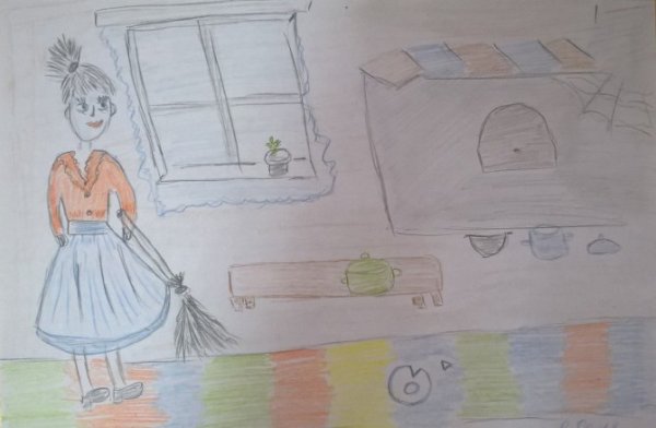 Фёдорино горе рисунок карандашом