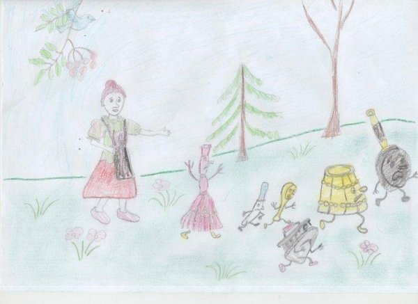 Рисунок к стихотворению Федорино горе