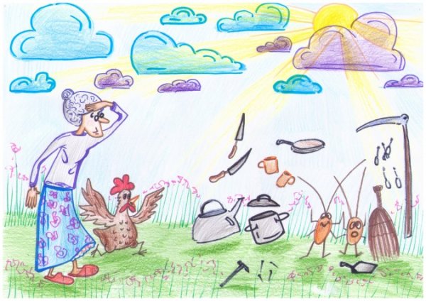 Чуковский Федорино горе рисунок