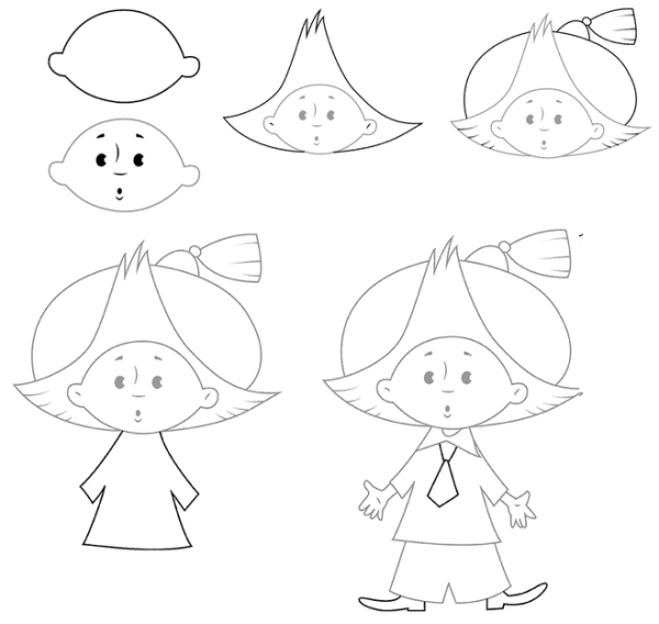 Незнайка рисунок для детей