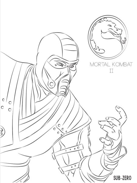 Саб Зиро раскраска