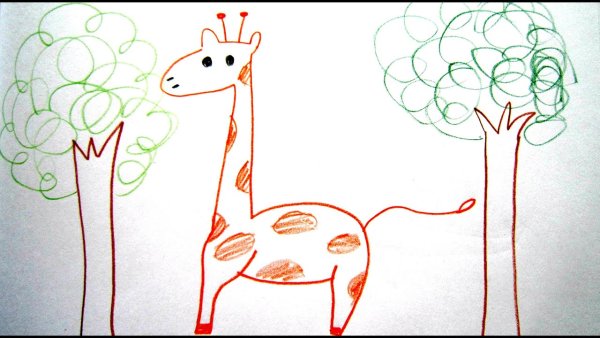 Нарисовать жирафа