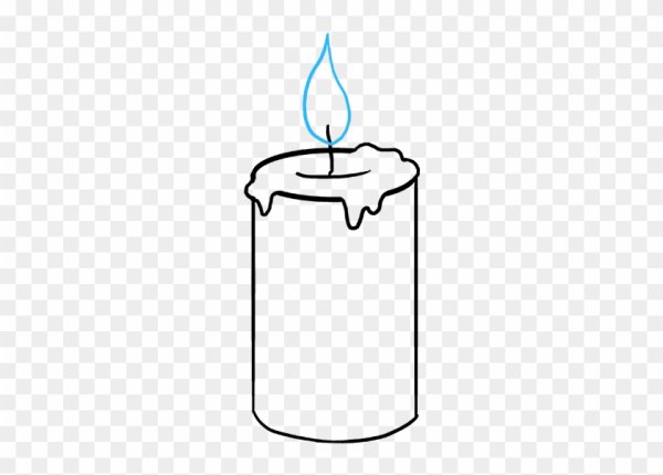 Свеча раскраска для детей