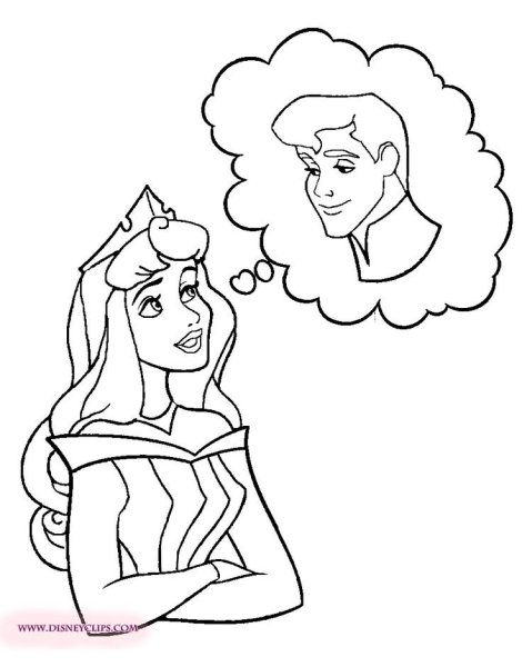 Спящая красавица карандашом