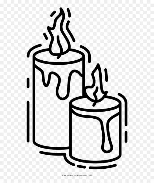 Свеча раскраска для детей