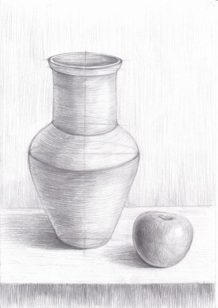 Кувшин карандашом