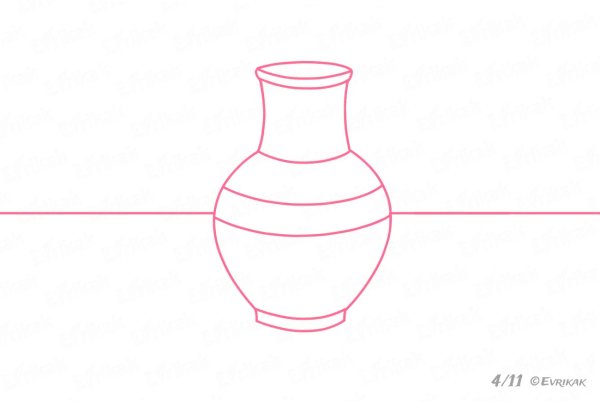 Поэтапное рисование кувшина