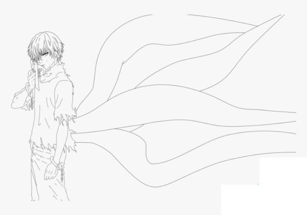 Раскраски аниме Токийский гуль