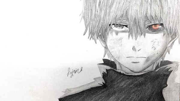 Канеки Кен карандашом