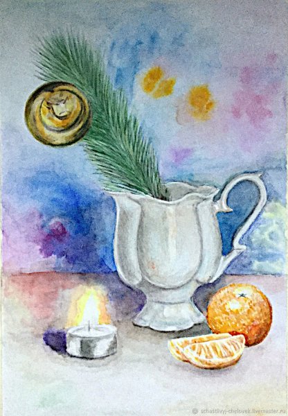 Новогодние рисунки карандашом