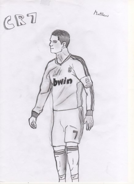 Нарисовать футболиста Роналдо