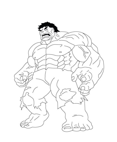 Халк рисунок