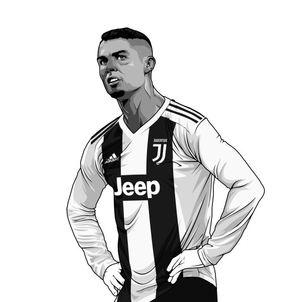 Раскраска Кристиано Роналдо