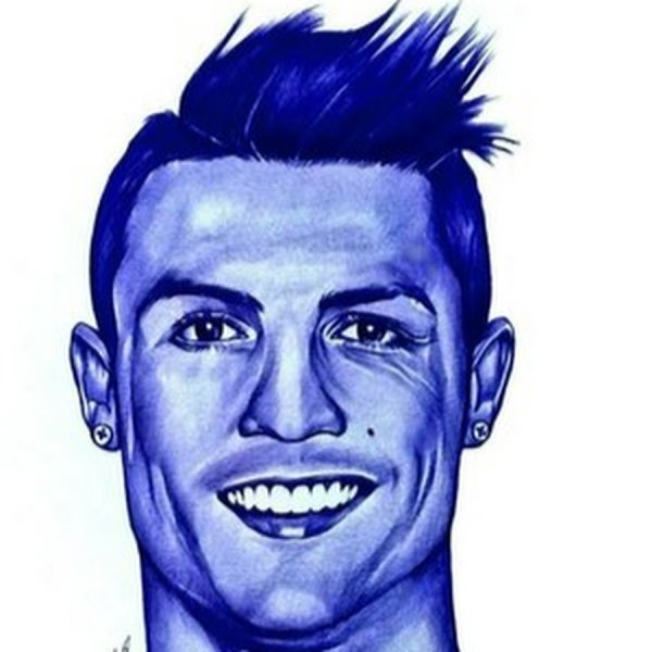 Как нарисовать футболиста Роналду