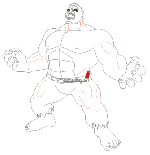 Халк рисовать